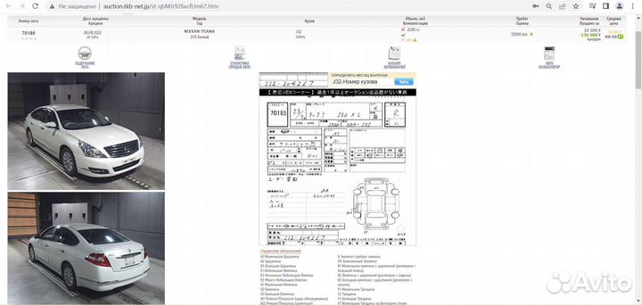 Ручка двери внешняя Nissan Teana J32 VQ25DE зад прав