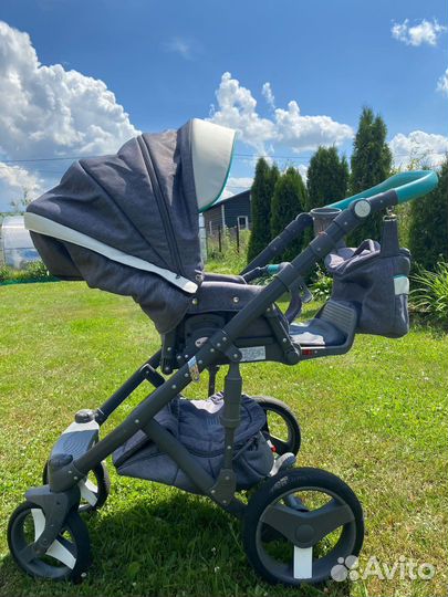 Дедская коляска adamex monte carbon 3 в 1