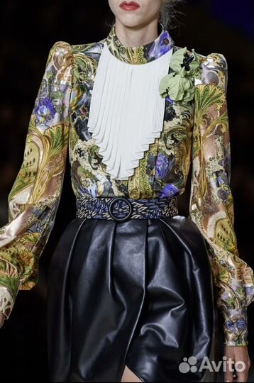 Louis Vuitton юбка из натуральной кожи