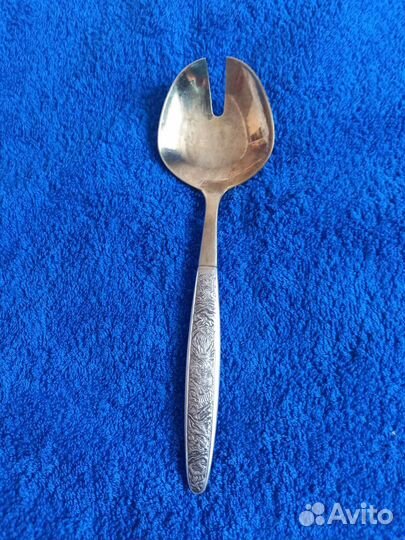 Ложка салатная серебро с позолотой 916 Таллин