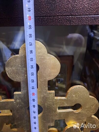 Кресты церковная утварь 7 шт золото фанера выпилов