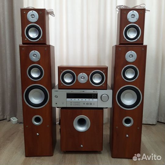 Комплект акустики 5.1+Ресивер Yamaha