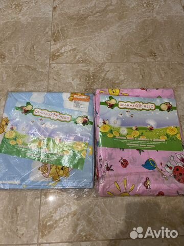 Новые детские комплекты постельного белья, х/б