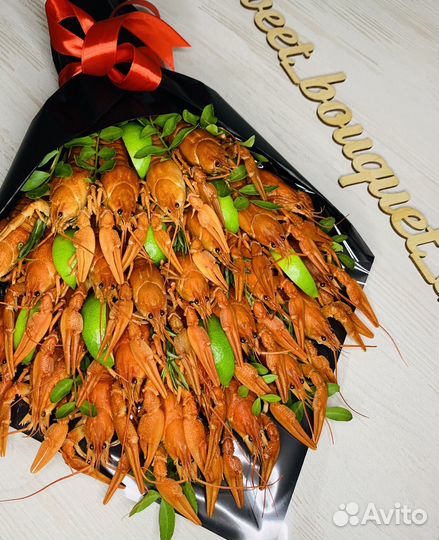 Букеты с раками, крабами / Мужской букет /Подарки