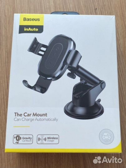АВТОМОБИЛЬНЫЙ держатель baseus C зарядкой