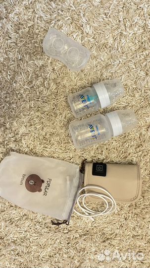 Бутылочки avent с подогревателем