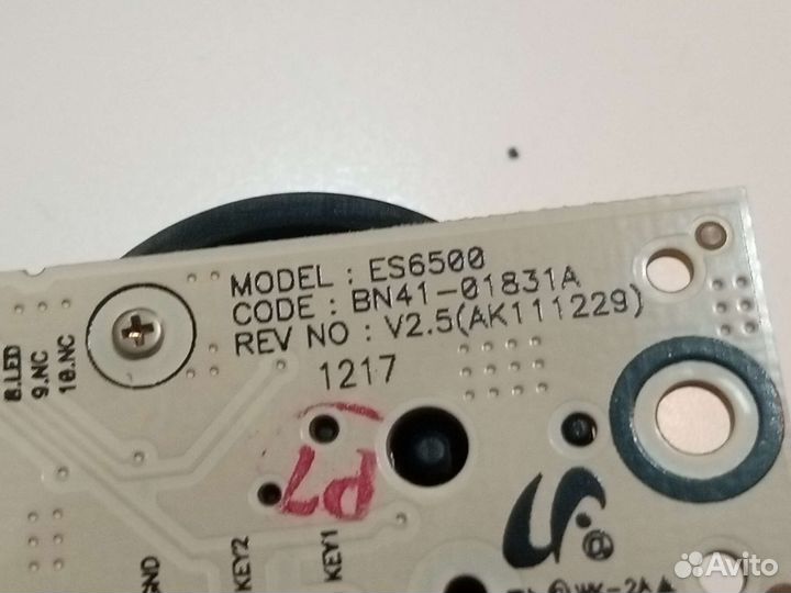 BN41-01831A, кнопка управления питанием, ик-датчик