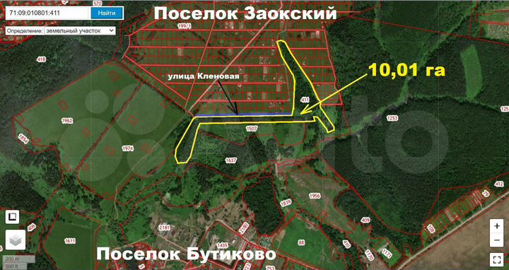 Участок 10,01 га (СНТ, ДНП)