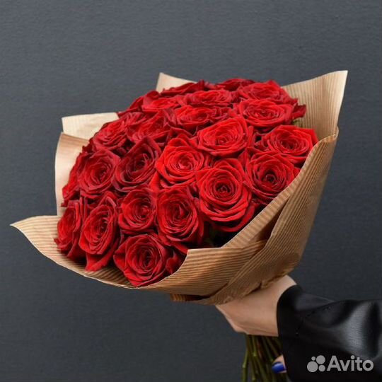 21 красная роза