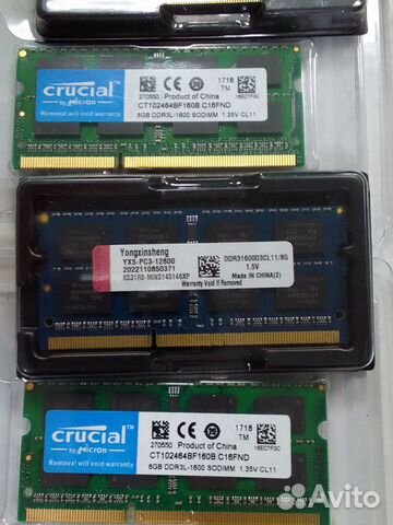 DDR3 и DDR3L Oперативка 4/8гб (для ноута новая)