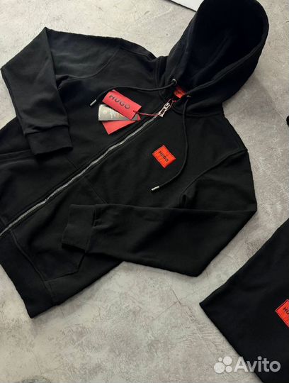 Спортивный костюм Hugo Boss трехнитка черный