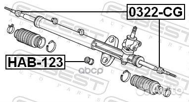 Рулевая тяга 0322-CG 0322CG Febest