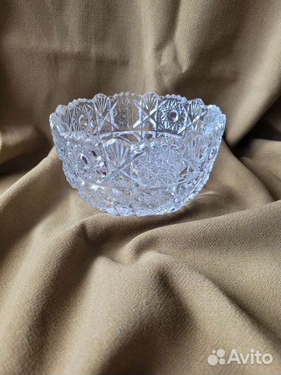Ваза для фруктов хрусталь СССР