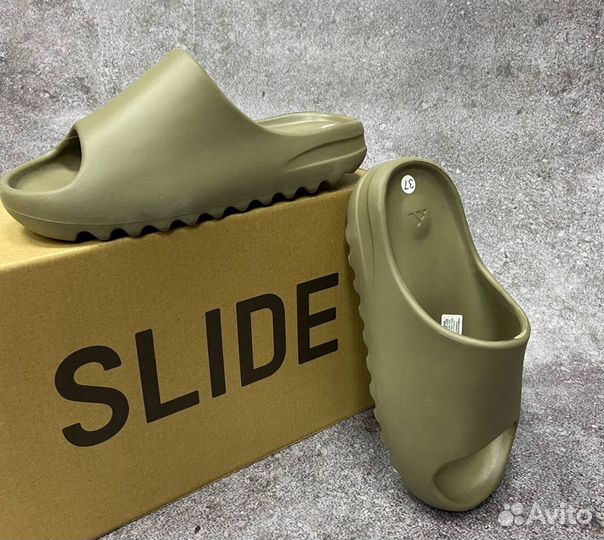 Adidas yeezy шлепки slide сандали