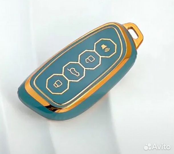 Чехол на не выкидной ключ TPU Haval H3, H9, F7 new, H5 green