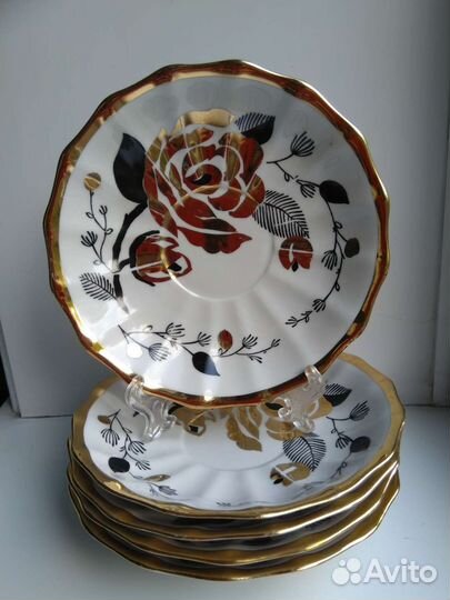 Лфз Вербилки блюдца чашки чайник