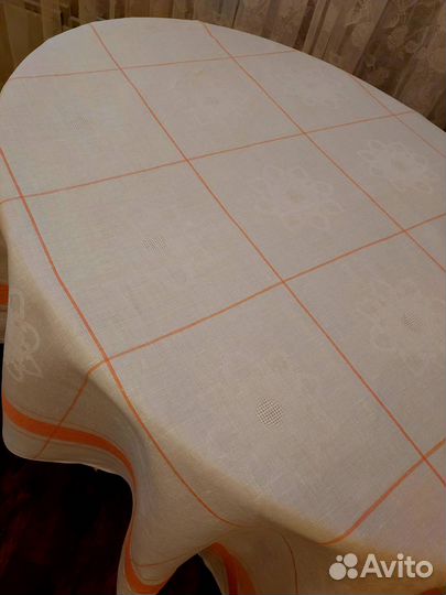 Скатерть льняная СССР новая