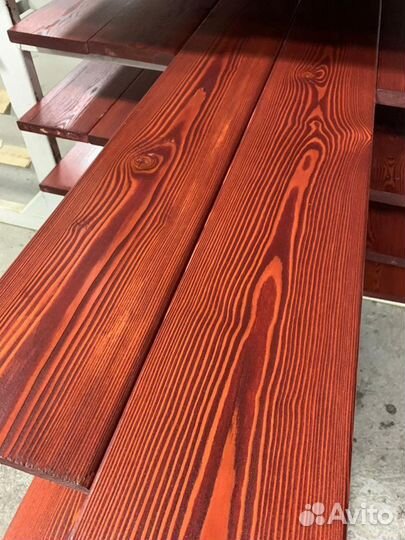 Окрашенный планкен лиственница, 20х140 мм, ав