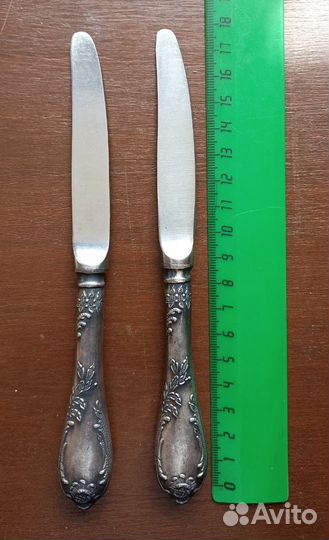 Ножи десертные мельхиоровые