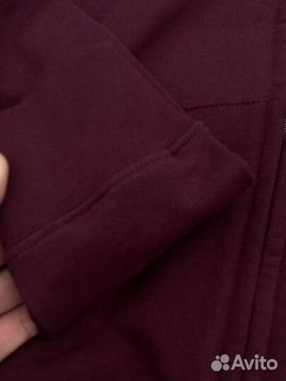 Зип худи от Cav Empt в бордовом варианте