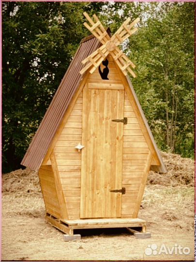 Дачный туалет с дельфином кдг 410