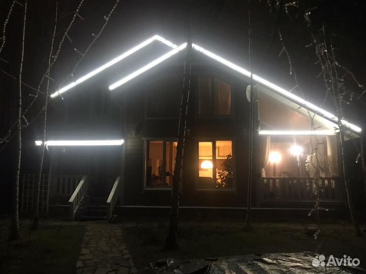 Украшение светодиодными гирляндами