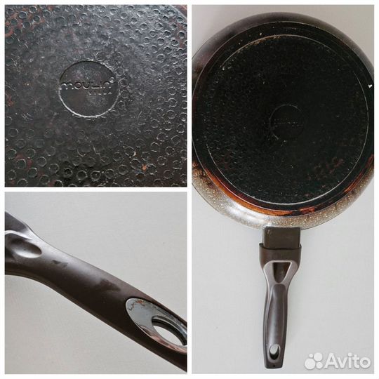 Сковорода 2 шт бу алюминий 26 см 24 см