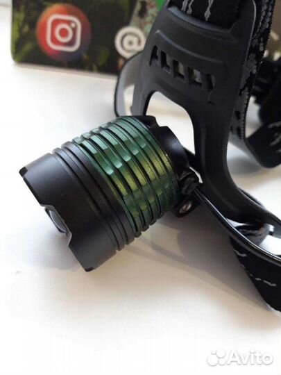 Налобный фонарь T6 зум