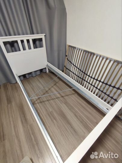 Икеа Кровать Хемнэс 90х200 с матрасом Малфорс