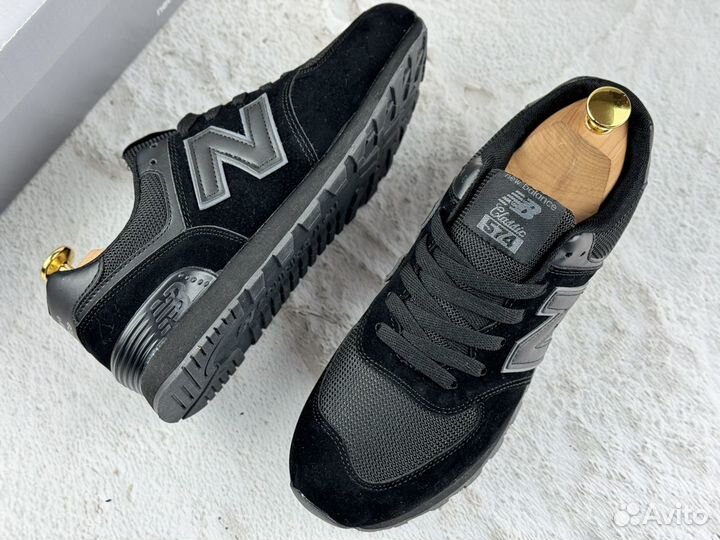 Мужские кроссовки New Balance 574 чёрные