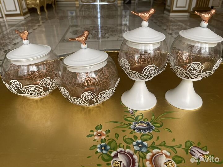 Банки для сыпучих продуктов стекло