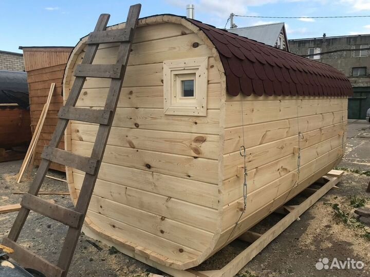 Баня бочка квадро с доставкой