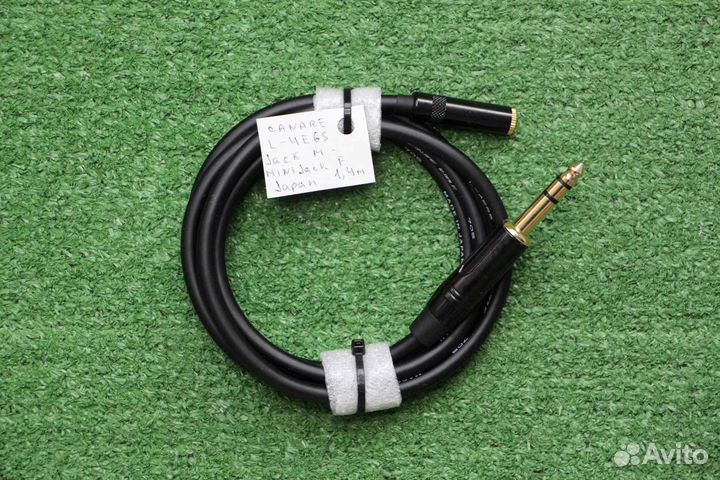 MiniJack 3.5мм-Jack 6.3мм удлинители Canare, Japan