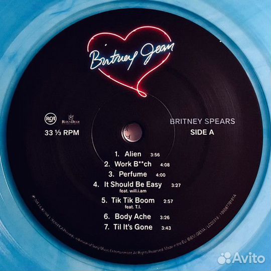 Винил Britney Spears – Britney Jean (blue)