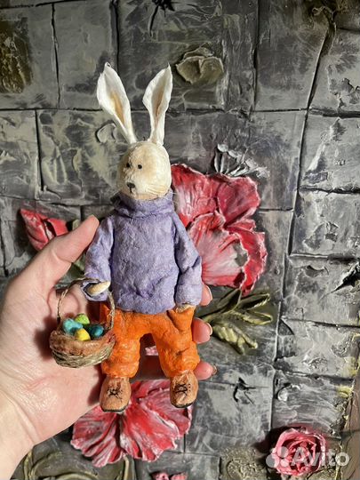 Ватная игрушка Кролик Интерьерная