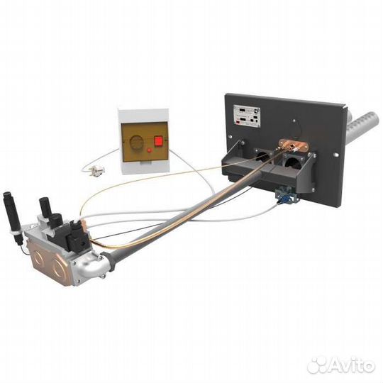 Печь банная газо-дровяная RST 32кВт rossen