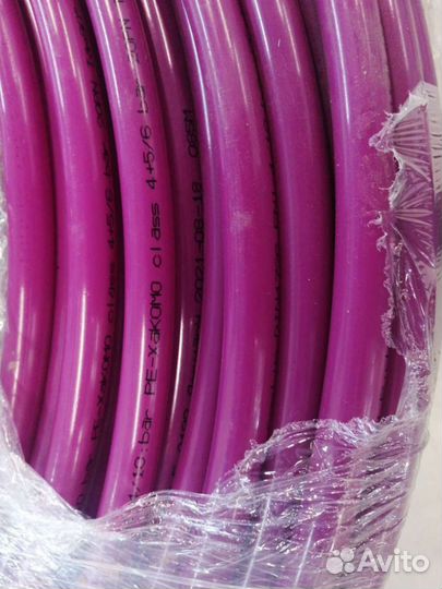 Труба pEX-a 16 с evox pink