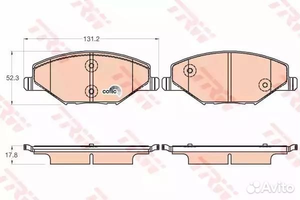 Колодки тормозные дисковые перед