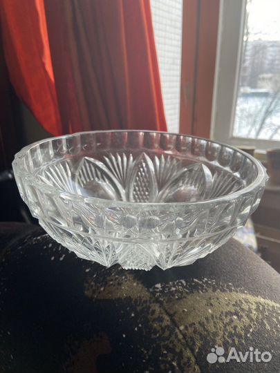 Салатник хрустальный