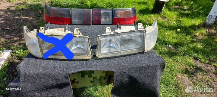 Передние фары ваз 2110, и задняя оптика