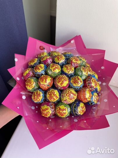 Букет из чупа-чупсов