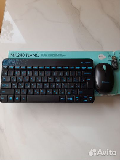 Беспроводная клавиатура и мышь logitech