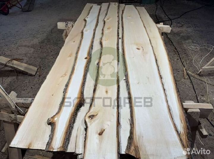 Доска необрезная липа 3 сорт
