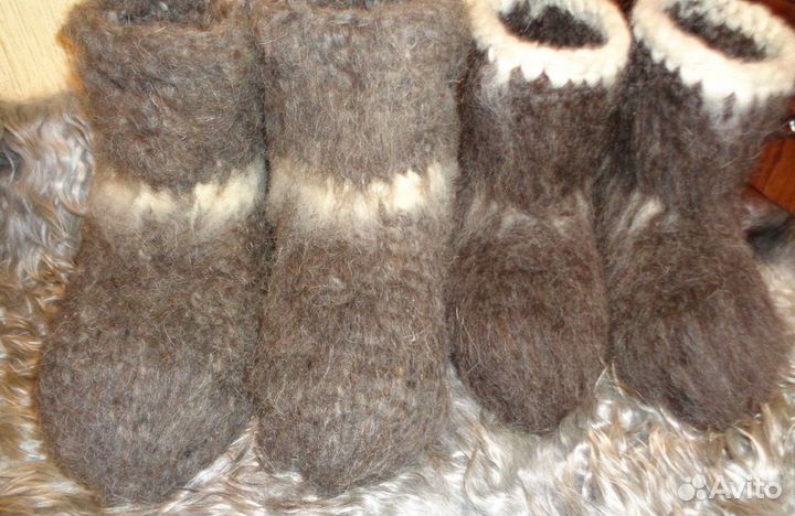 Новые,Чуни из натуральной шерсти, размеры 33-47