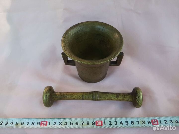 Старинная -антикварная ступка с пестиком