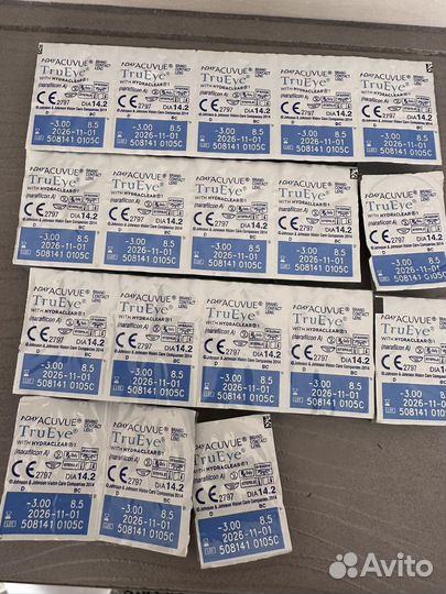 Линзы контактные acuvue true eye