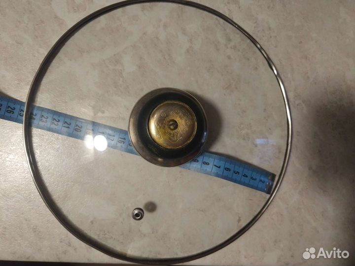 Крышка 24 см стеклянная