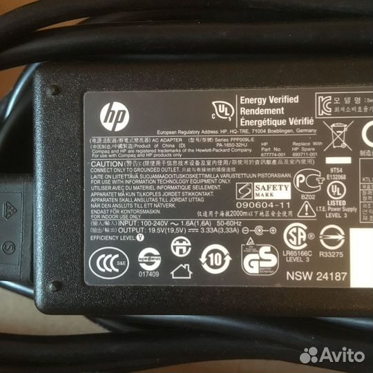 Блок питания ноутбук HP 19v, 4.74a, 7.4mm x 5.0mm