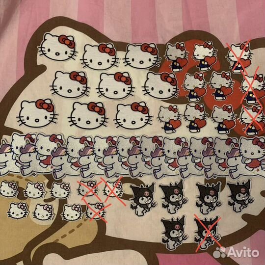 Нашивки на одежду Hello Kitty
