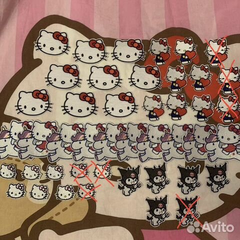 Нашивки на одежду Hello Kitty